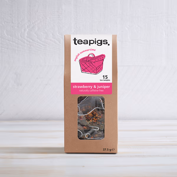 strawberry and juniper tea