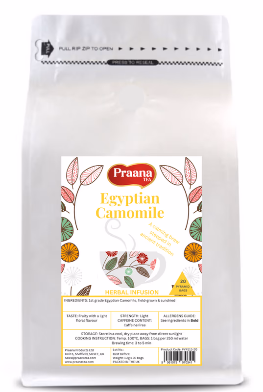 Egyptian Camomile Herbal Tea - Pyramid Tea Bags