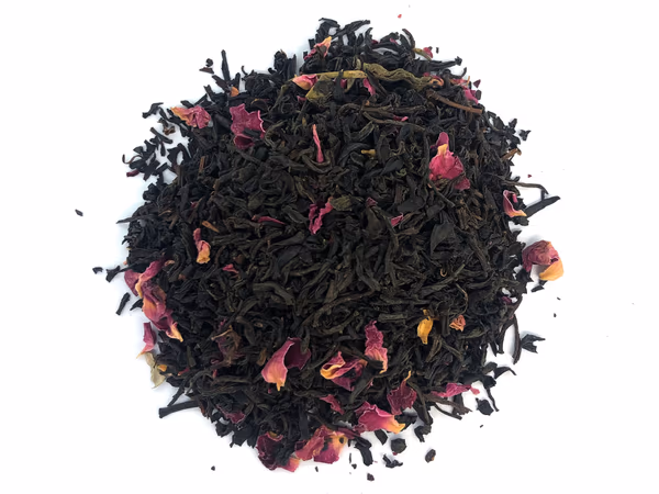 Black Tea with Rose Petals